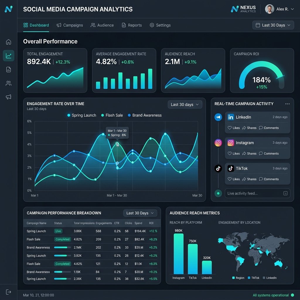 OmniChannel Social Campaign Dashboard